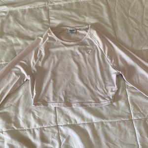 Gymshark cropped long sleeve workout top